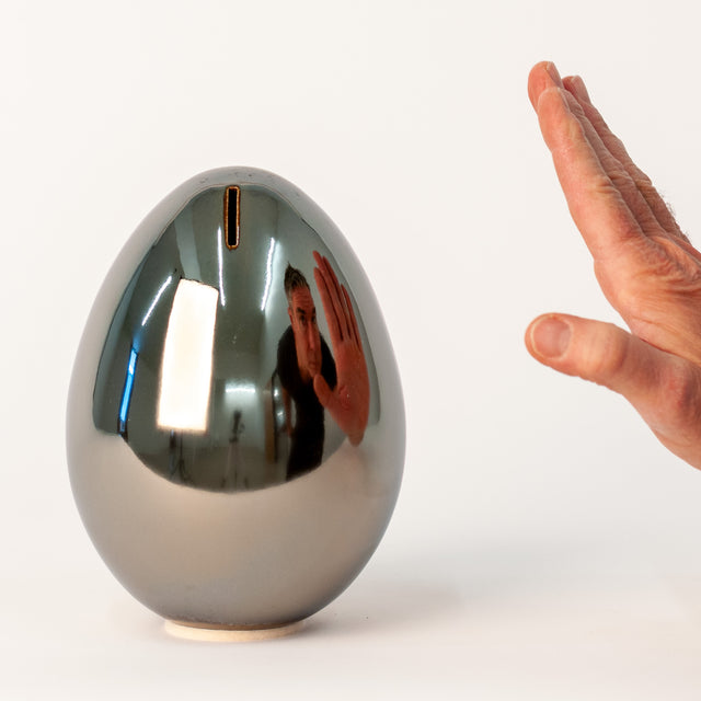 Platinum ceramic egg bank, J Schatz