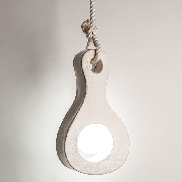 Ceramic Aura pendant lamp from the Organica Collection, J Schatz.