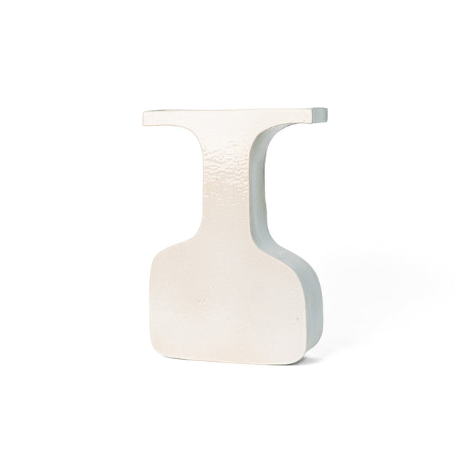 Textured white stoneware Organica Plateau vessel, J Schatz