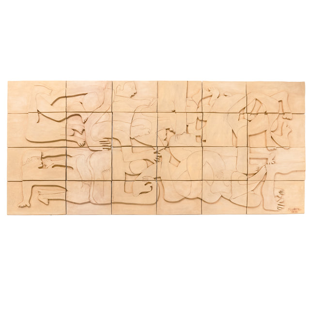 The Body, Repeated, 2026, ceramic tile wall installation by Jim Schatz