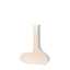 Textured white stoneware Organica Stem vessel, J Schatz