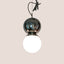 Platinum ceramic Dot Dot Dot pendant, single sphere, J Schatz.