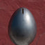 Metallic black ceramic egg bank, J Schatz