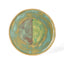 One-of-a-kind glazed stoneware Geometria platter, glaze 33/40 over 25, J Schatz