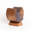 Cocoa, plum, and earth glazed stoneware Geometria vessel, J Schatz