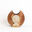 Cocoa, yellow, ash, and blue glazed stoneware Geometria vessel, J Schatz
