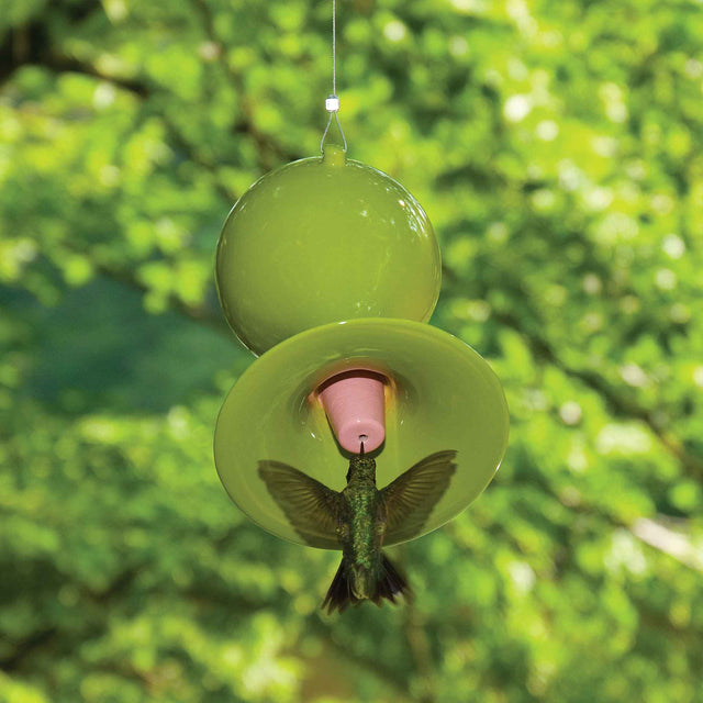 J Schatz Hummingbird Feeder in Custom Color Olive