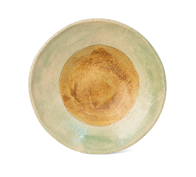One-of-a-kind glazed stoneware Geometria bowl, glaze 30 over 40, J Schatz