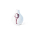 Photographic transfer of a standing backbend with foot drawn overhead on porcelain Gestures bud vase, J Schatz.