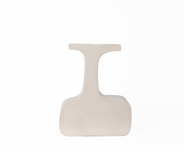 Organica Plateau Vessel 3 in textured white stoneware, J Schatz