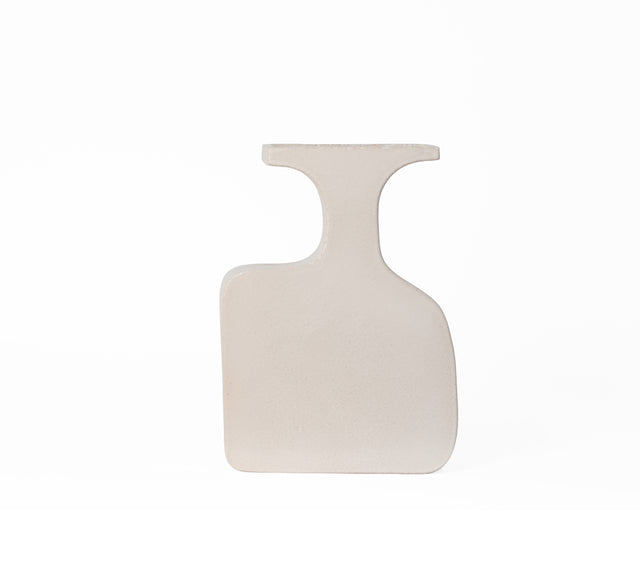 Organica Plateau Vessel 4 in textured white stoneware, J Schatz