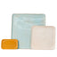 Light aqua slab-built stoneware Mod platter, J Schatz
