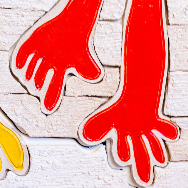 Hold It All Together Mural by Jim Schatz, yellow figure detail
