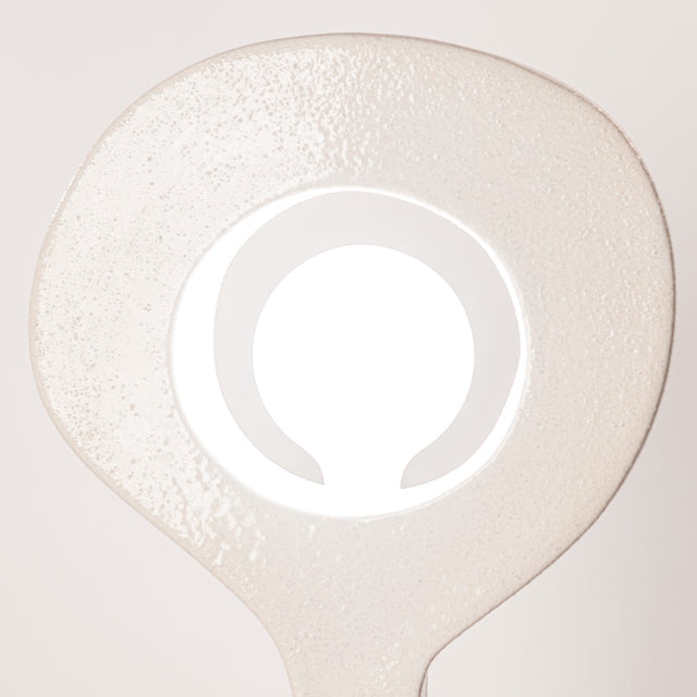 Ceramic Aura floor lamp detail, J Schatz.