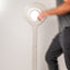 Ceramic Aura floor lamp detail, J Schatz.