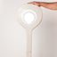 Ceramic Aura floor lamp detail, J Schatz.