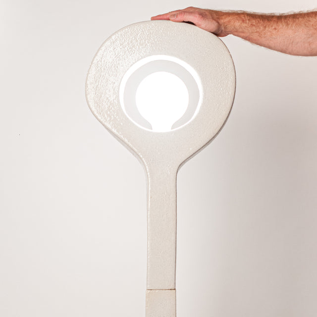 Ceramic Aura floor lamp detail, J Schatz.