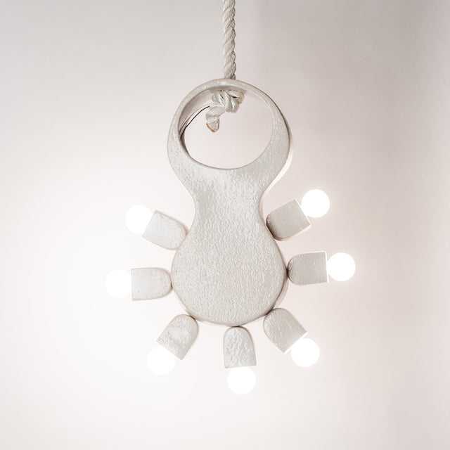 Ceramic Cactus pendant lamp from the Organica Collection, J Schatz.