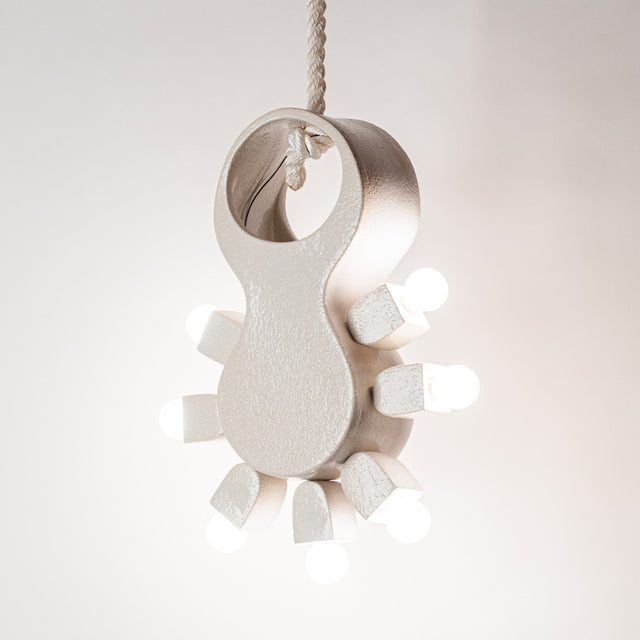 Ceramic Cactus pendant lamp from the Organica Collection, J Schatz.