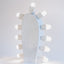 white ceramic Cactus Lamp 1, side view, J Schatz
