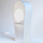 white ceramic Cactus Lamp 2, lit, J Schatz