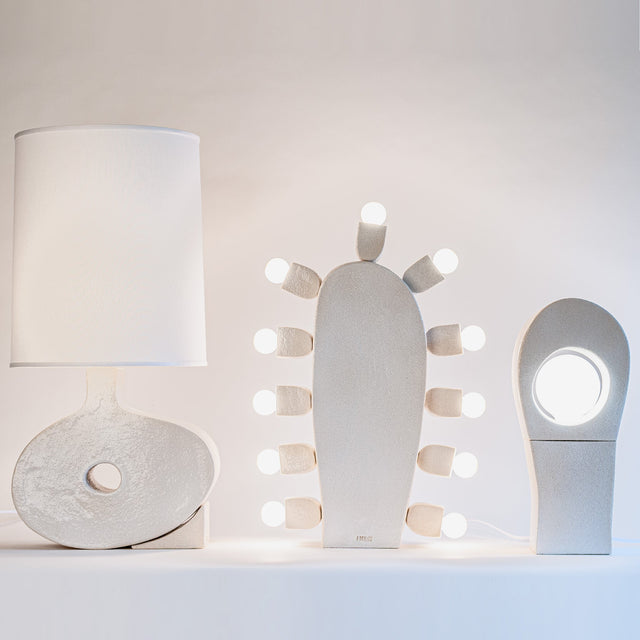 Organica collection ceramic lamps grouped, J Schatz