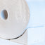 white ceramic Wedge table lamp, side view, J Schatz