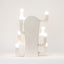white ceramic Cactus Lamp 3 in an interior, J Schatz