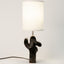 Organica Cactus ceramic table lamp, front view, J Schatz