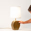 Organica Cactus ceramic table lamp, alternate angle, J Schatz