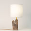 Organica Cactus ceramic table lamp, top view, J Schatz