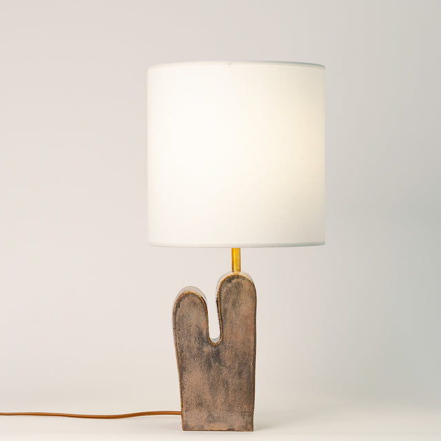 Organica Cactus ceramic table lamp, top view, J Schatz