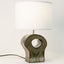 Organica Cactus ceramic table lamp, side view, J Schatz