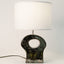 Organica Cactus ceramic table lamp, lit, J Schatz