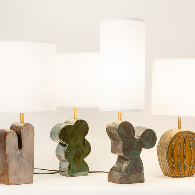 Organica Cactus ceramic table lamps grouped, J Schatz
