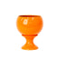 Fire orange two-tone glossy stoneware planter, J Schatz