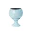 Light aqua two-tone glossy stoneware planter, J Schatz