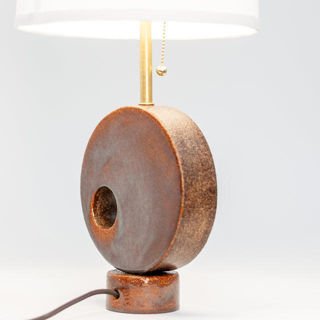Radius ceramic table lamp, detail, J Schatz