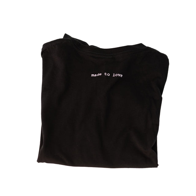 Take Me Home black t-shirt, back view, J Schatz