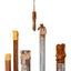 Figures of Presence Totems, 2026, ceramic and wood sculptures by Jim Schatz and Peter Souza Jr.