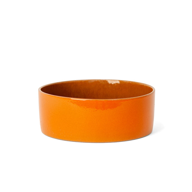 Fire orange ceramic Utilità bowl, large, J Schatz.