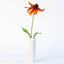 White textured ceramic bud vase, J Schatz