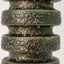Green Lava ceramic Wide Tooth table lamp, J Schatz.