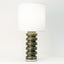 Green Lava ceramic Wide Tooth table lamp, J Schatz.