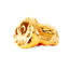 Gold Amorphous Sculpture, alternate view, gold overglaze stoneware form by Jim Schatz