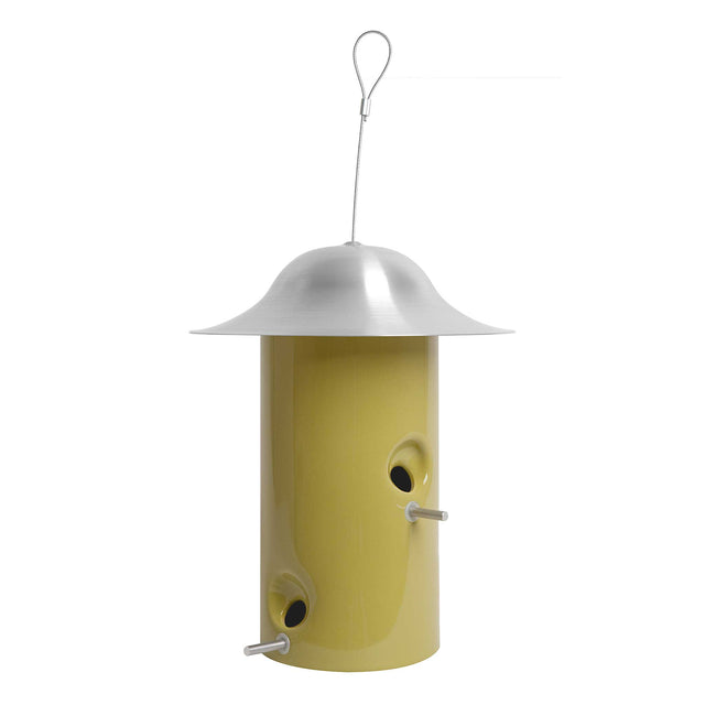 Moss Green ceramic Bistro bird feeder, custom color made to order, J Schatz