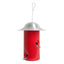 Sumac red ceramic Bistro bird feeder, J Schatz