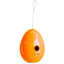 orange peel ceramic Egg bird house, J Schatz