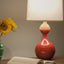 Ceramic Kuni Juu table lamps with alder tops, J Schatz.