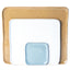 Slate grey, white, and ginger slab-built stoneware Mod platter set, J Schatz